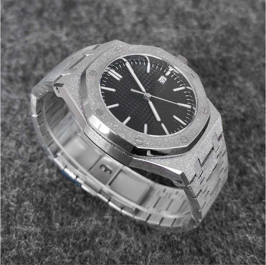 Elan Simple Watch(luxury silver black)