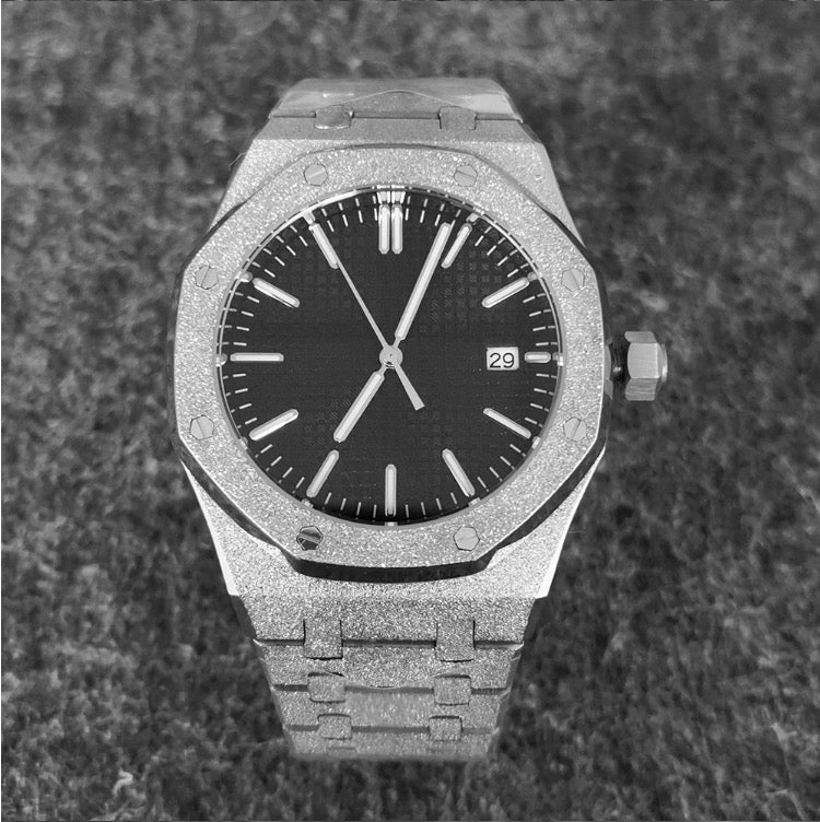 Elan Simple Watch(luxury silver black)