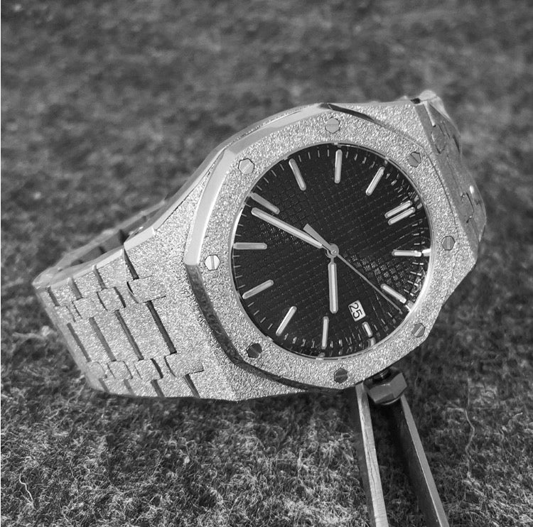 Elan Simple Watch(luxury silver black)