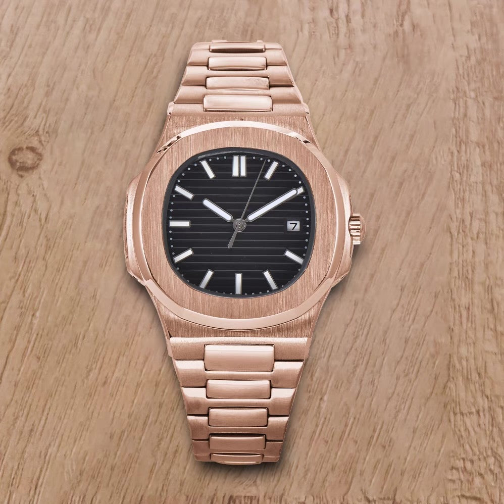 Elan Simple Watch(Rose black)